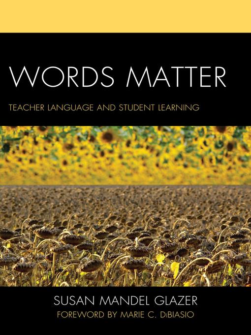 Title details for Words Matter by Susan Mandel Glazer - Available